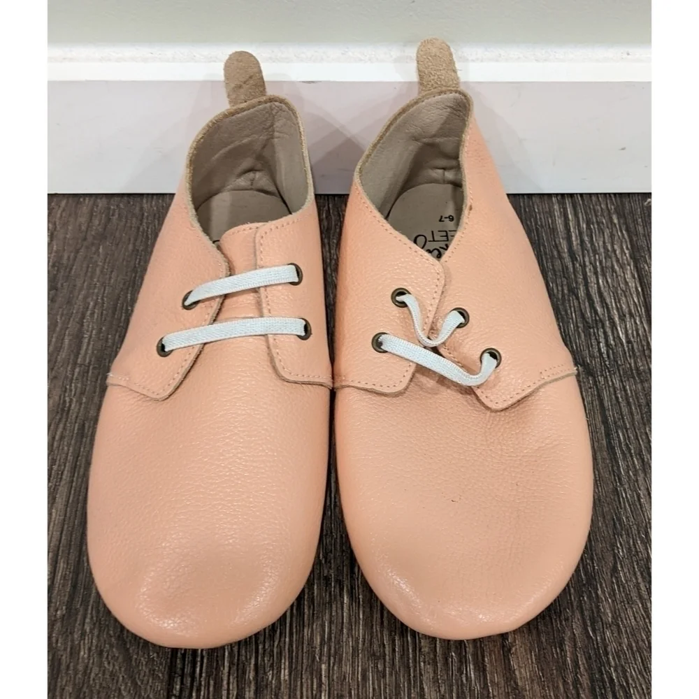 Monkey Feet Peach Colored Flats Size 6-7 Years